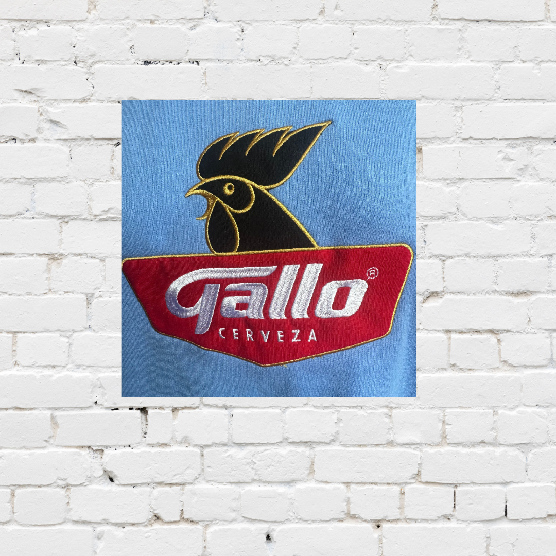 GALLO EMBROIDERY APPLIQUE CAROLINA BLUE SWEATSHIRT