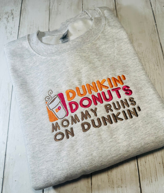 DUNKIN EMBROIDERY SWEATSHIRT