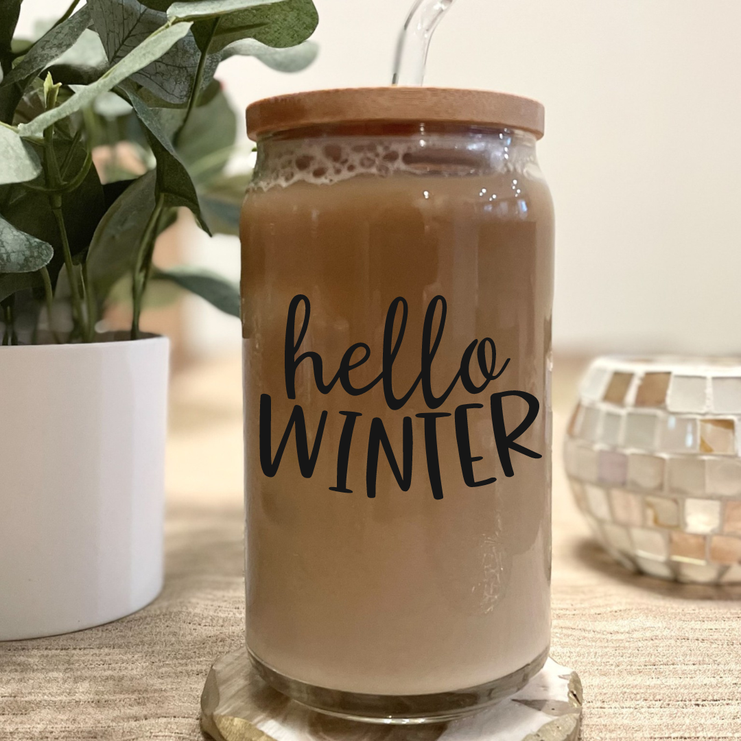 HELLO WINTER ICED COFFEE CUP